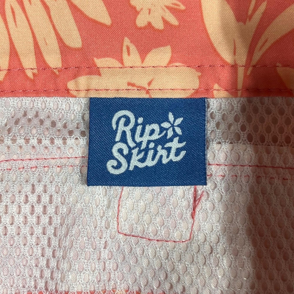 RipSkirt Hawaii Boho Surfer Wrap Skirt Peach Sunflower Small Vibrant Beachy - Picture 8 of 11